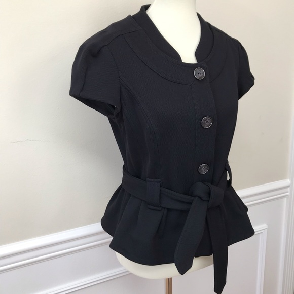 Diane Von Furstenberg | Black Knit Jacket - Picture 5 of 7